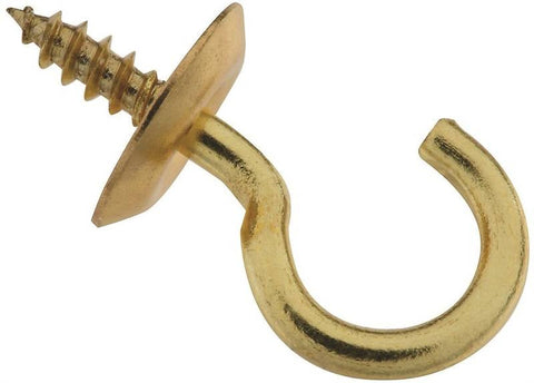 Hook Cup Solid Brass 5-8in