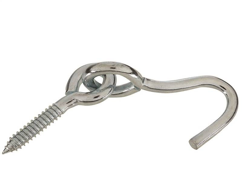 Rope Hook Pivot Zinc 6in