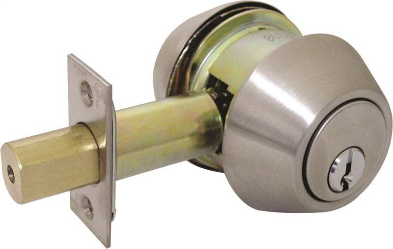 Deadbolt Ss Stl D-cyl Kd Scls