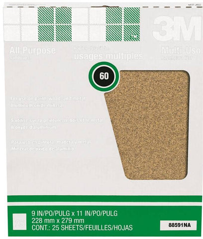 Sandpaper Al Oxide 9x11in 60d