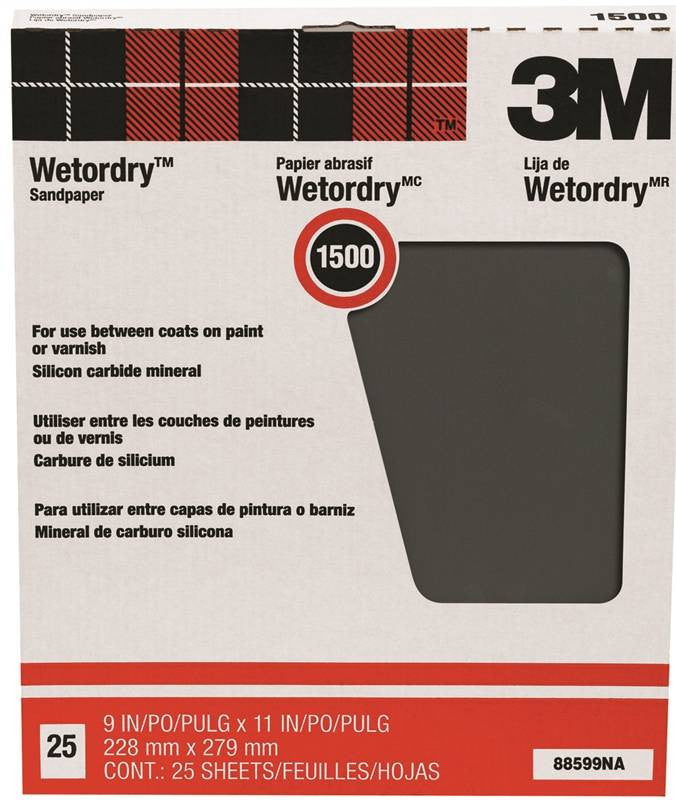 Sandpaper Wet-dry 9x11in 1500a