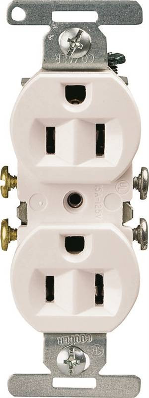 Receptacle Dpx 15a-125v Wht Cu