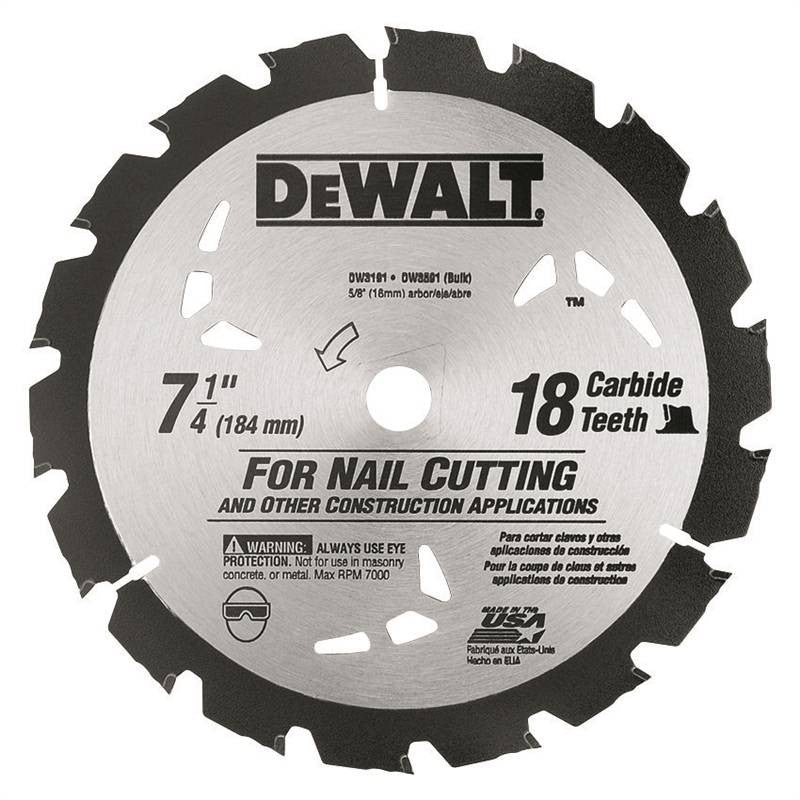 Circ Saw Blade 7-1-4 18t Diamd