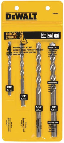 4pc Prem Perc Masonry Bit Set