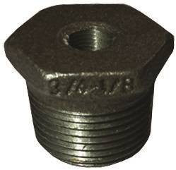 Bushing Black Hex 3-4x3-8