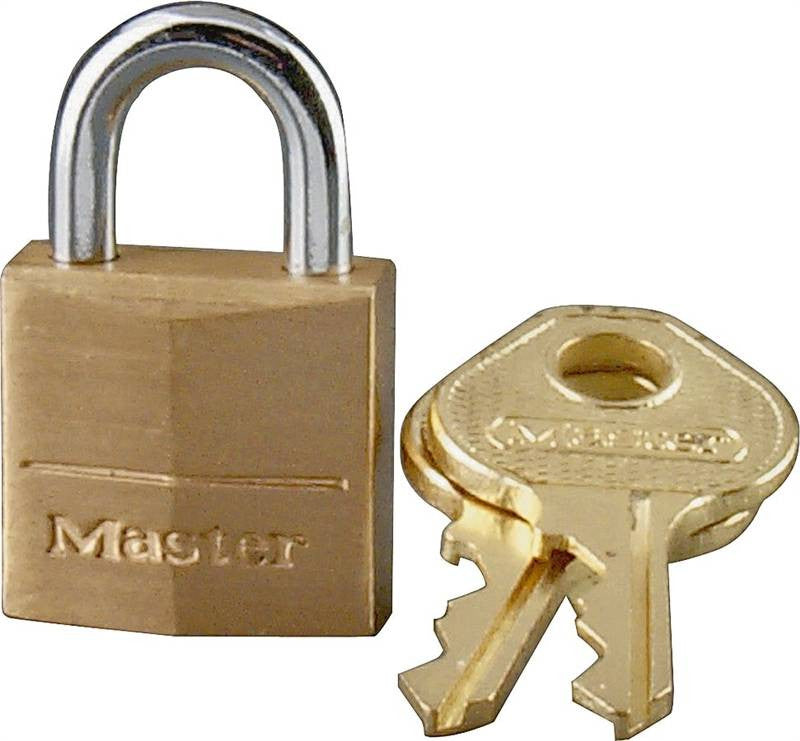 Padlock Brass 7-16in Vrtclr Kd