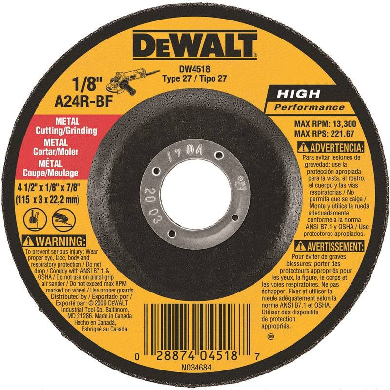 4-1-2 Metal Abrasive Wheel