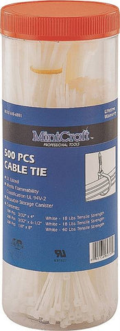 500pc Cable Tie Assortment