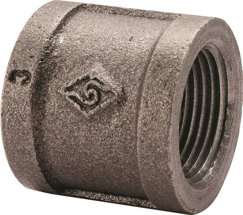 Coupling Black Malleable 1in