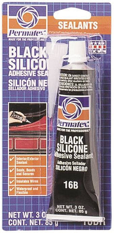 3oz Black Silicone Adhesive