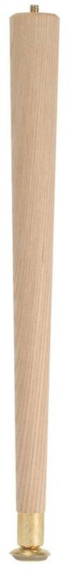 Leg Table Round Taper Wood 6in