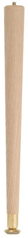 Leg Table Round Taper Wood 6in