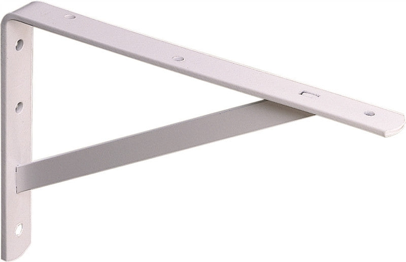 Bracket Shelf Stl Hd 12in Wht