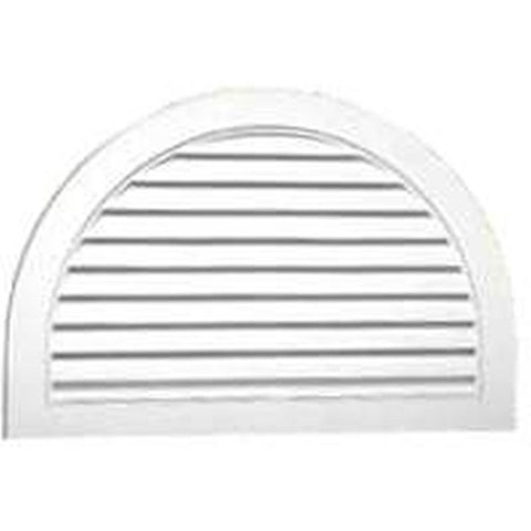 Gable Vent 22x34in Wht Hf Moon