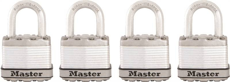 Padlock Steel 1in Vert Clr K-a