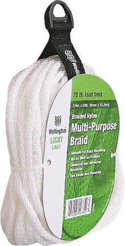 Rope Nylon Braid 1-4x50 Ft