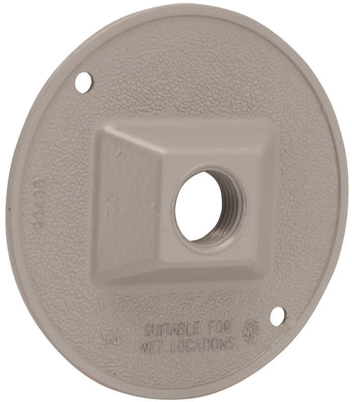 Gray Round Lamphlder Cover