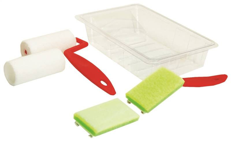 Roller Tray Kit 6pc Plstc 3in