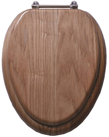 Toilet Seat Natl Oak Fnsh 19in