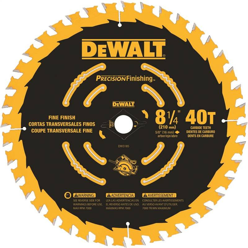 Circ Saw Blade 8-1-4 40t Precn