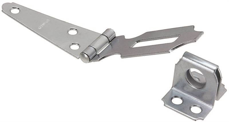 Hasp Safety Stl Fixed 3in Zinc