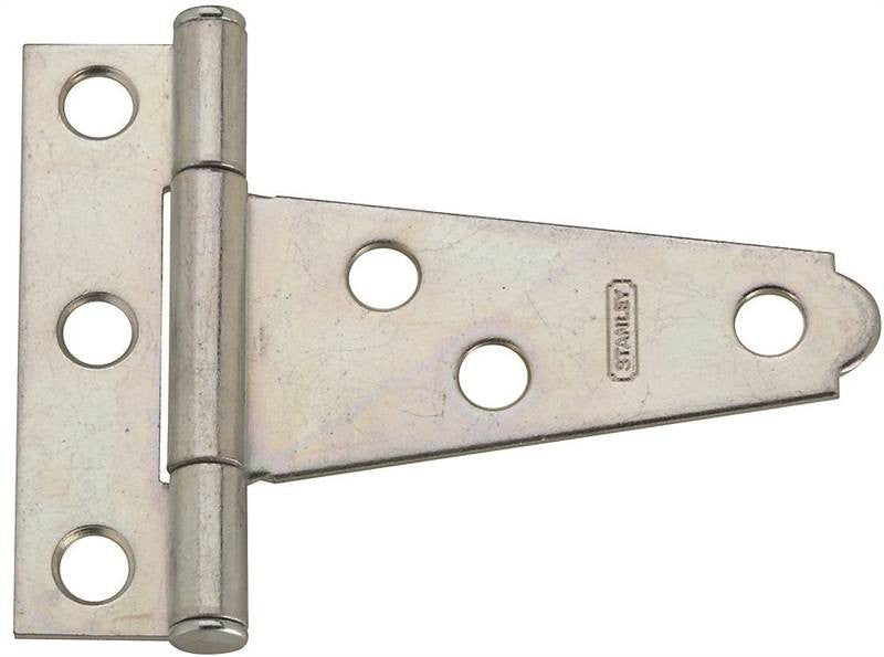 Hinge T Ld W-screws 2in Zinc