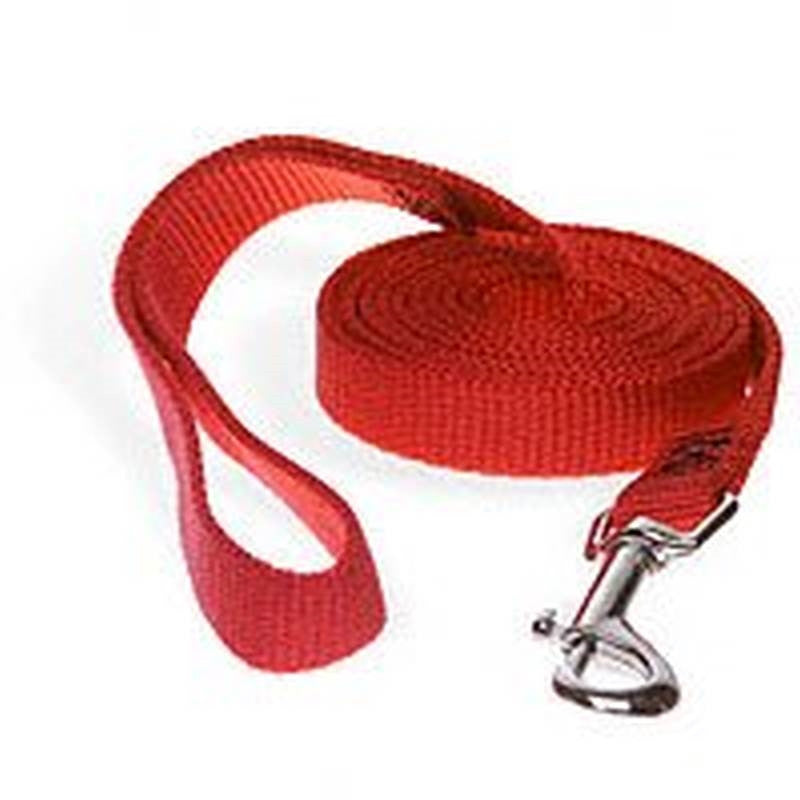 6'x5-8" Nylon Red Leash