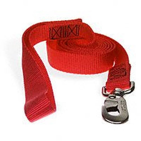 6'x1" Nylon Double Red Leash