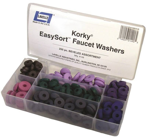 Faucet Washer Bevel Kit 200pc