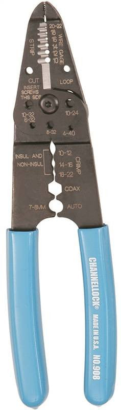 Strip-crimp-cut Wire 8.5in Blu