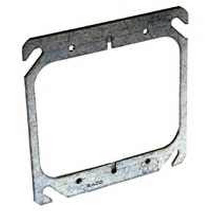 Cover Box Sq Steel Flat 2g 4in