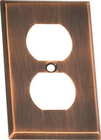 Outlet Plate Duplex Ven Bronze