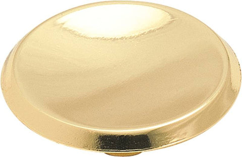 Knob Cabinet 1-1-2in Brt Brass