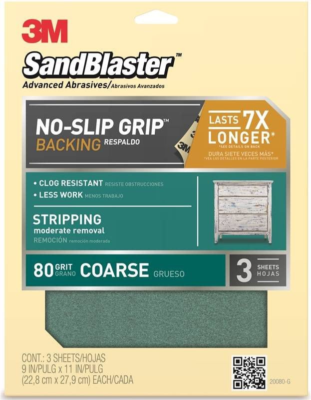 Sandpaper Pntr Crs 9x11in 80