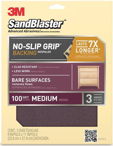 Sandpaper Pntr Med 9x11in 100