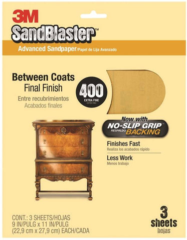 Sandpaper Pntr Fine 9x11in 400