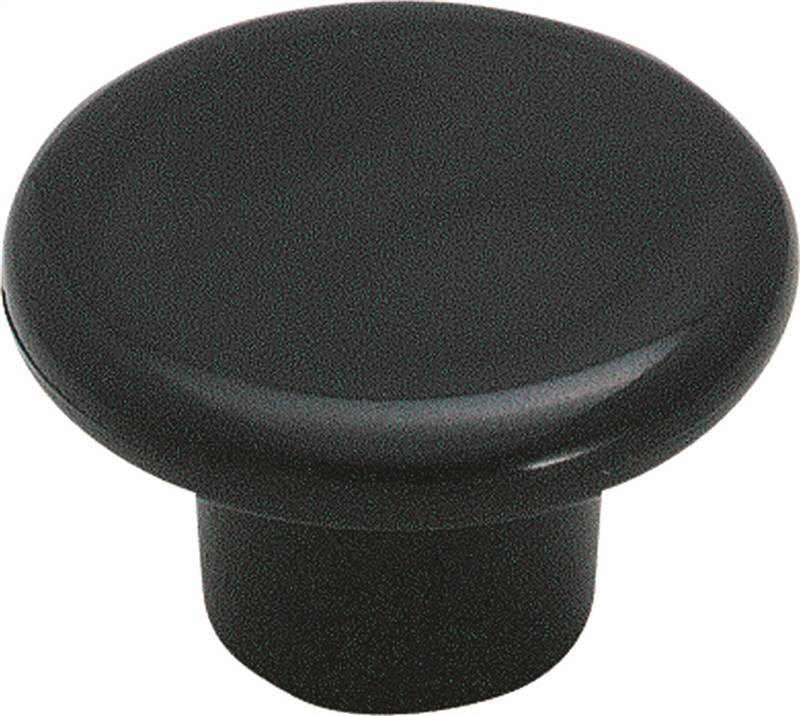 Knob Cabinet 1-1-4in Plst Blk