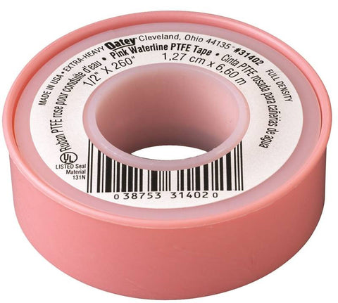 Pipe Thread Tape Pink 1-2x260