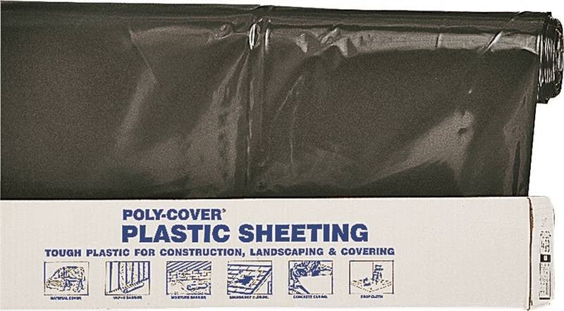 Poly Film 12x100ft 4mil Black