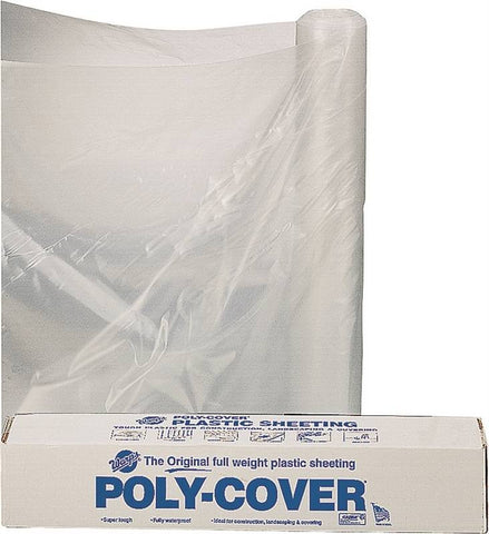 Poly Film 28x100ft 4mil Clear