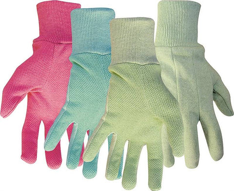 Glove Ladies Jersey Pvc Dots L