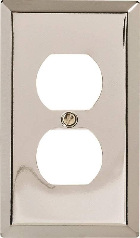 Wall Plate 1g Recpt Stl Chrome