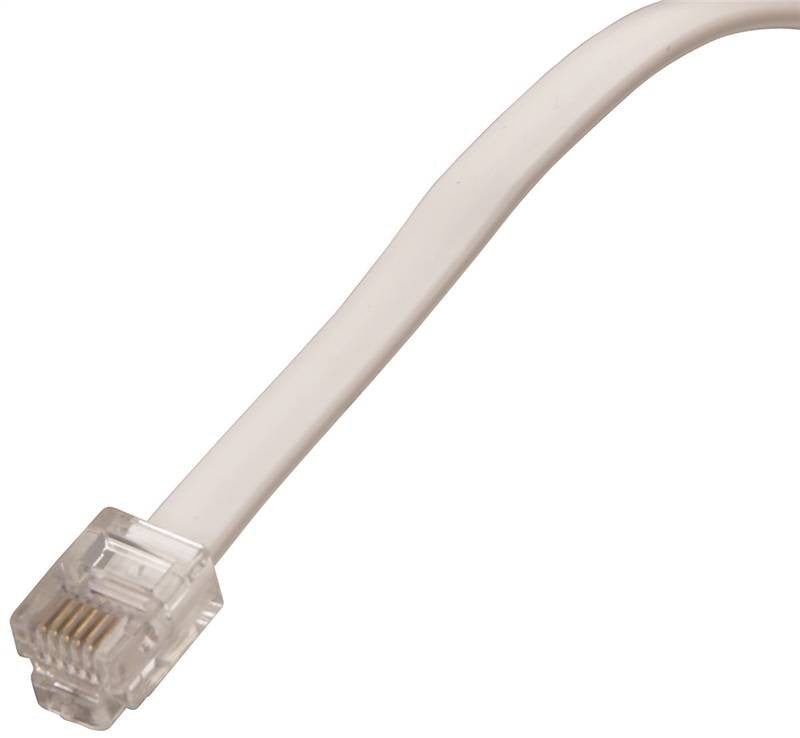 Cord Telephone Line 7ft White