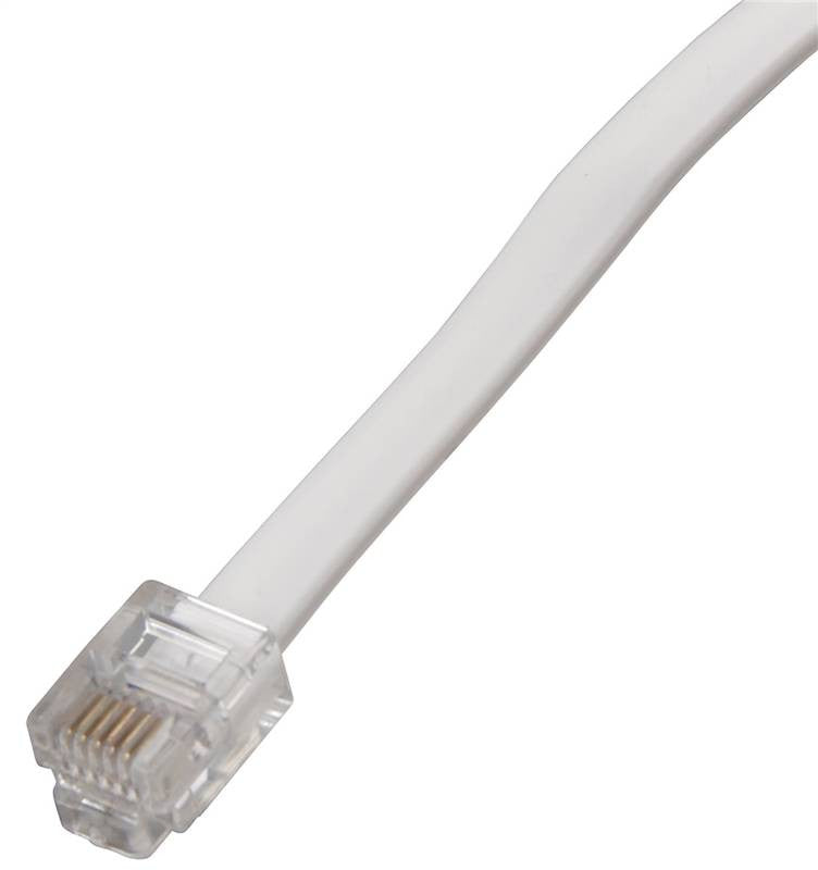 Cord Telephone Line 50ft White