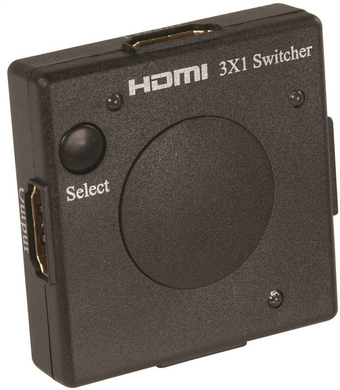 Switch Hdmi Man 3in 1out Black