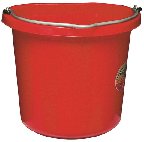20qt Red Flat-sided Bucket