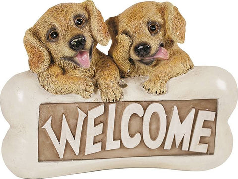 Solar Light Welcome Dogs