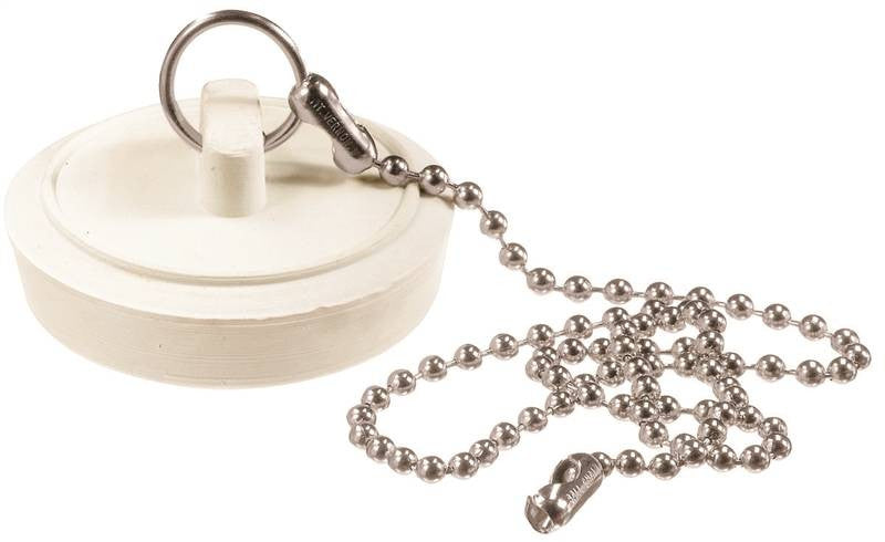 Drain Stopper-chain Wht 1-3-4