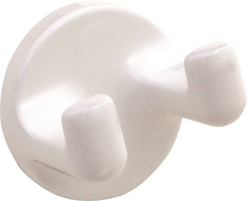 Robe Hook Atlantis White Dbl