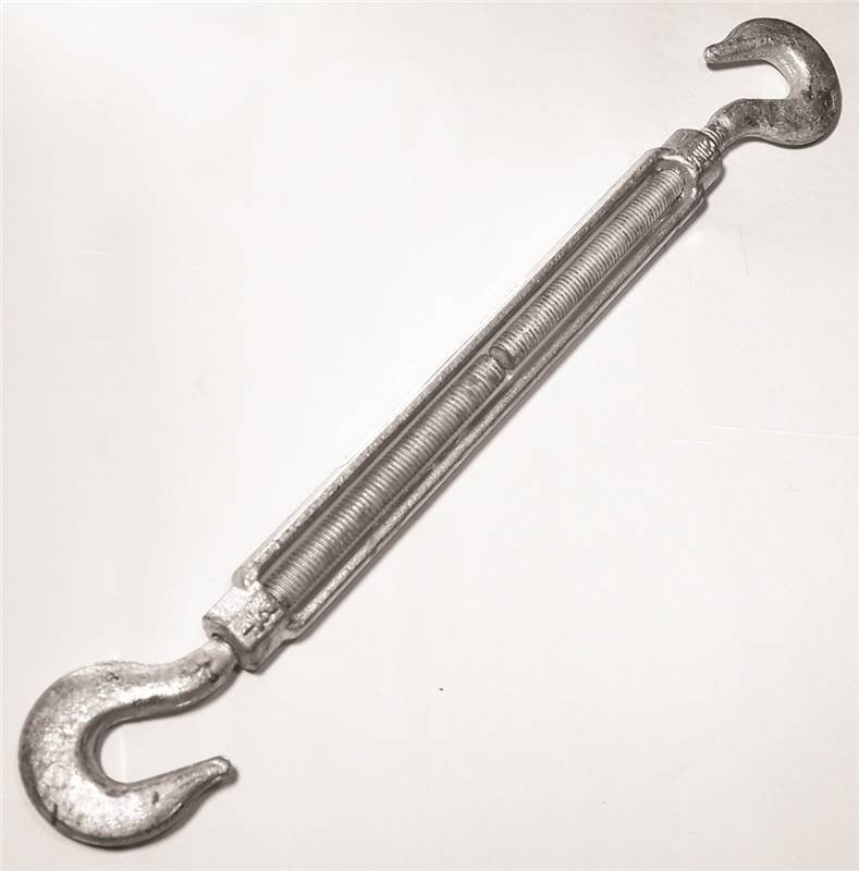 Turnbuckle Hook-hk 1-2x9 Galv